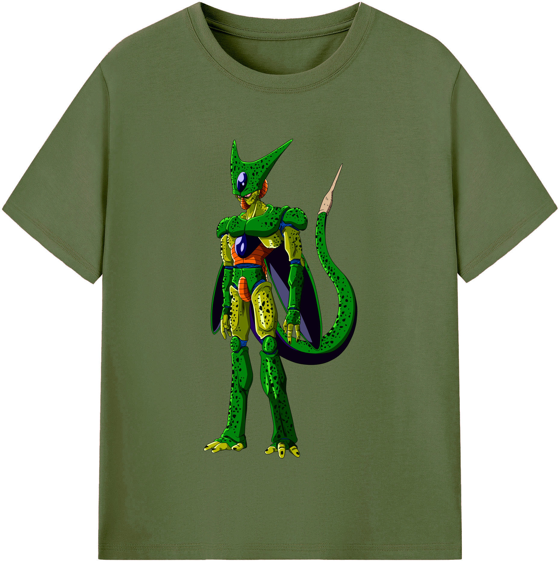 （画像用） ドラゴンボール セル DRAGON BALL Cell 綿100％半袖Tシャツ（フロントプリント）